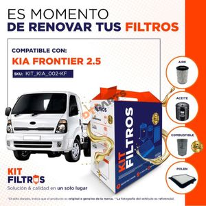 Kit Filtros para Kia Frontier 2.5 año 2012 en adelante